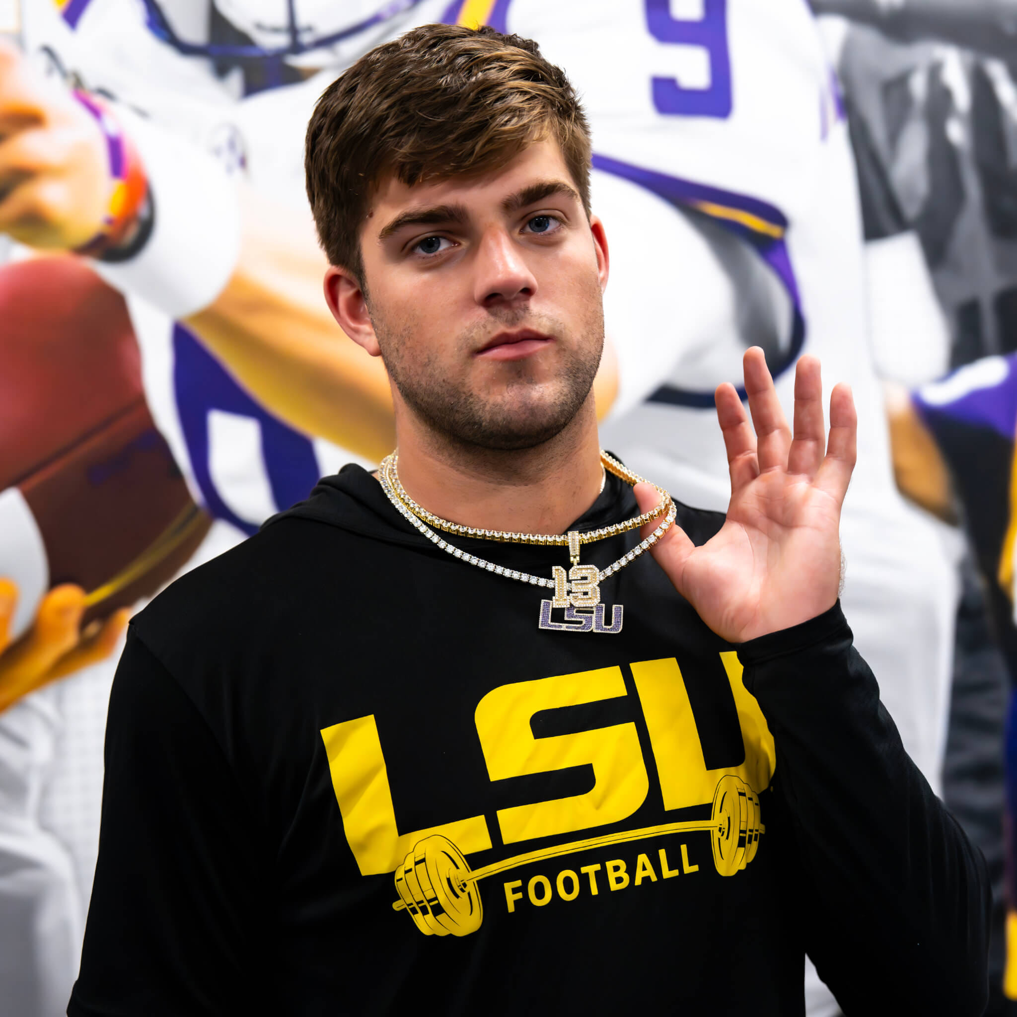 GLD Men LSU Official NCAA Logo Pendant