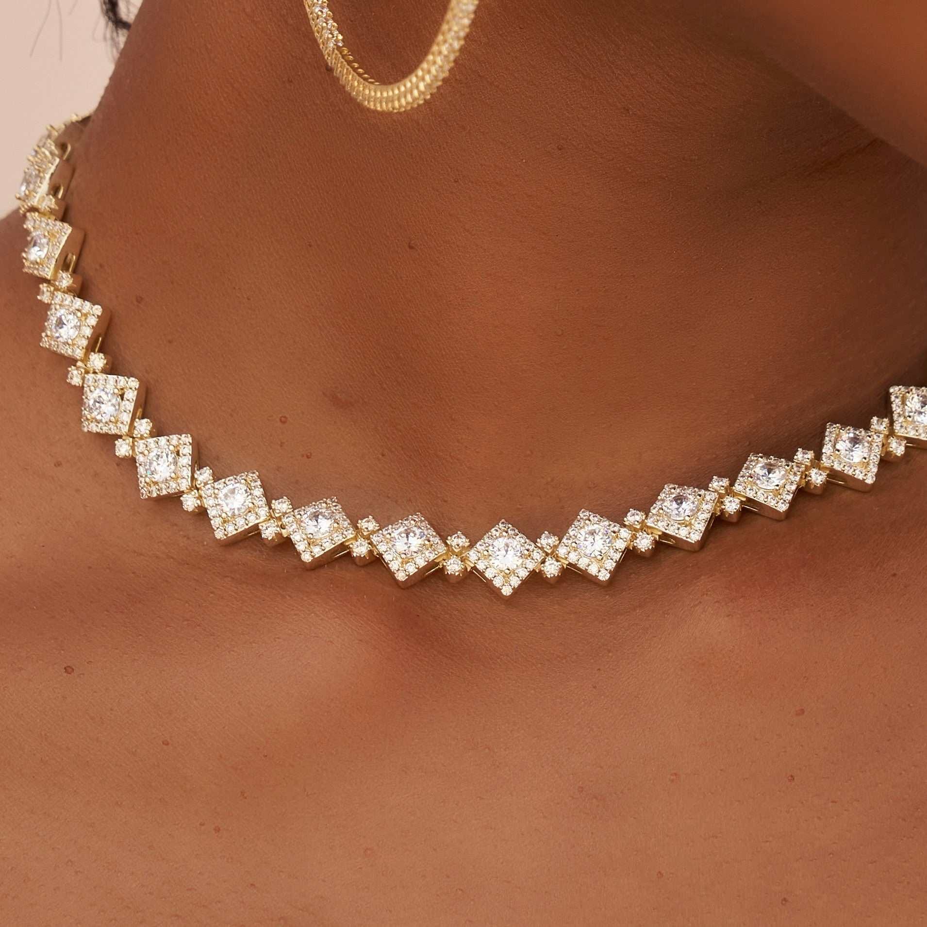 GLD Women Cloister Link Necklace in Yellow Gold - 10 mm