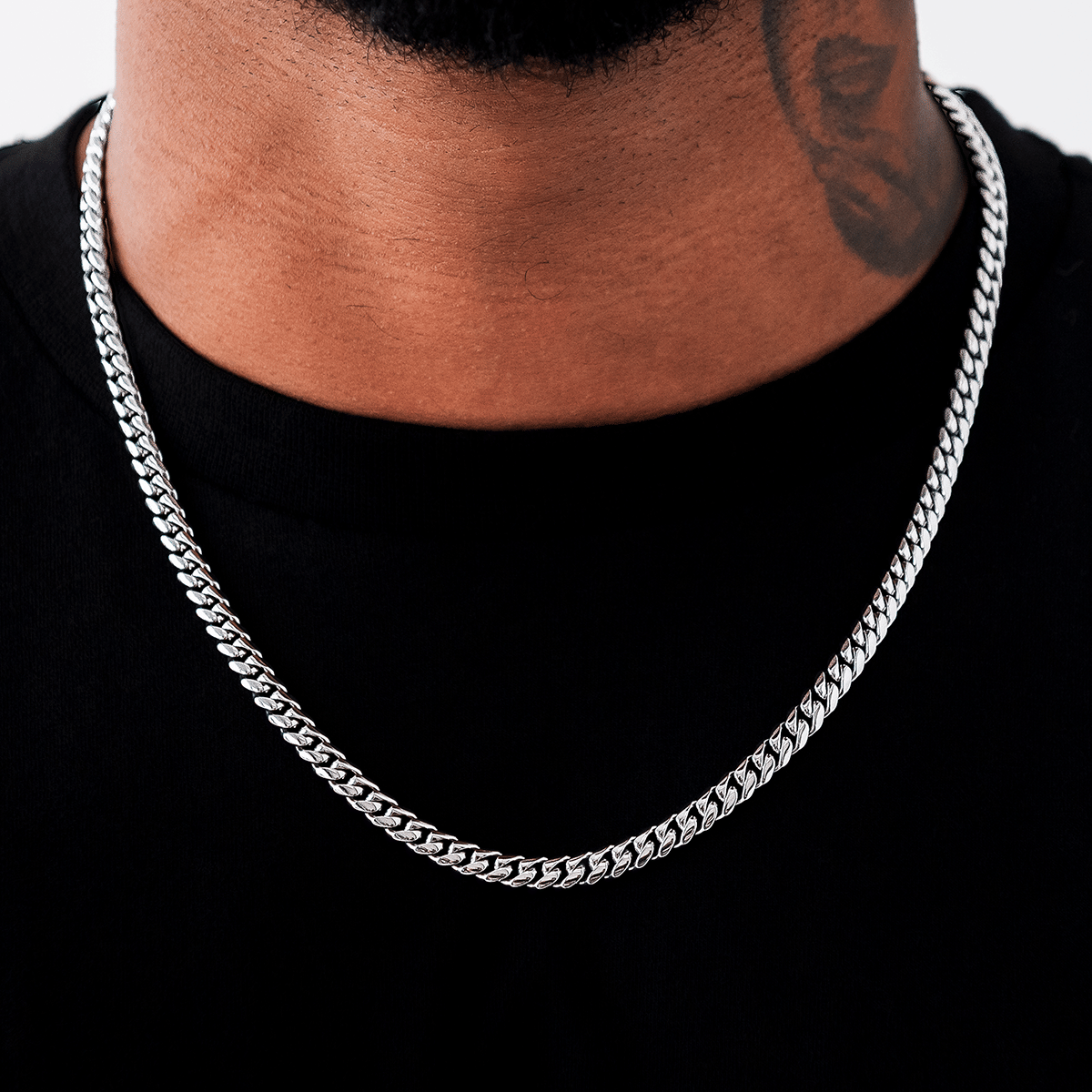 GLD Men GLD Signature Cuban in White Gold - 6 mm