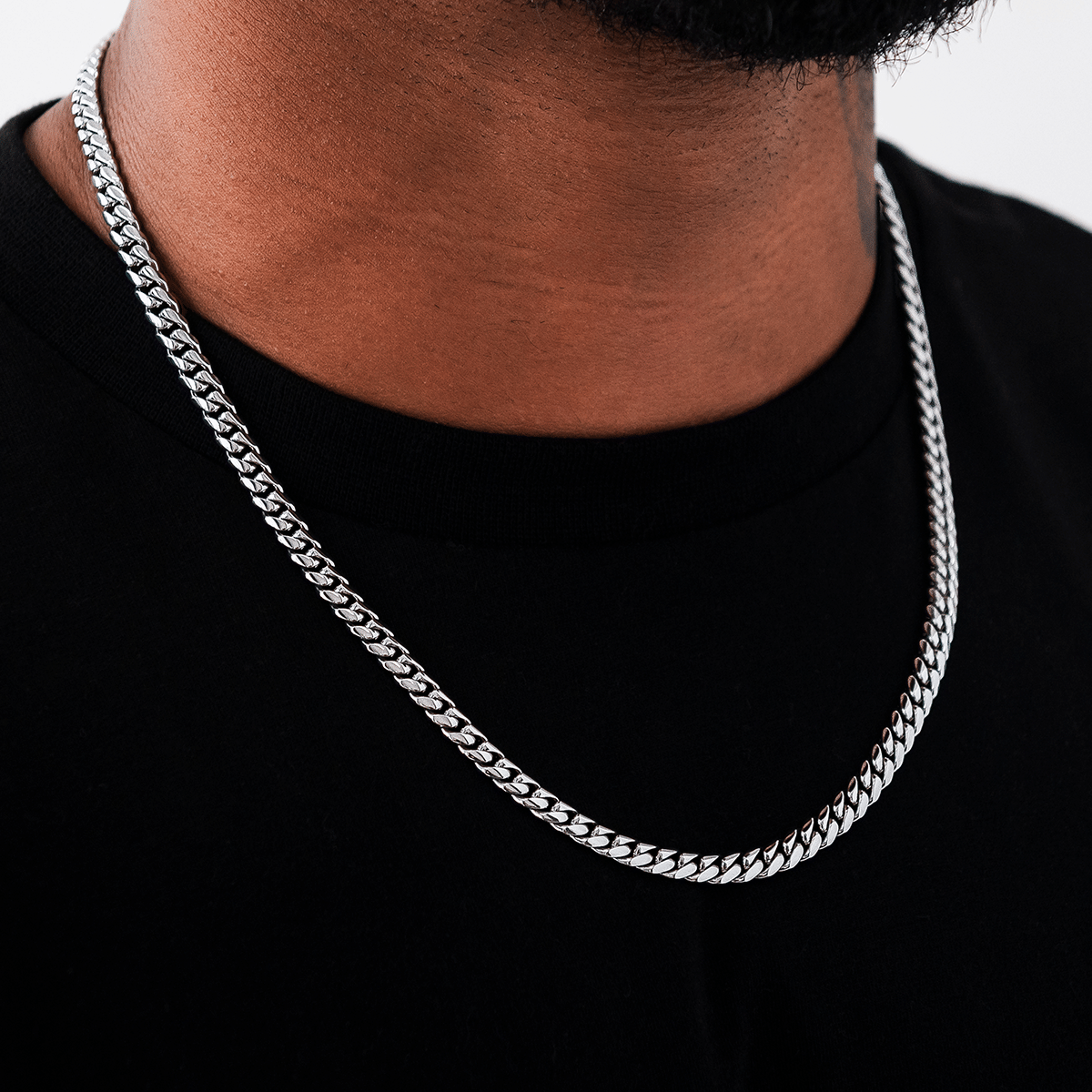 GLD Men GLD Signature Cuban in White Gold - 6 mm