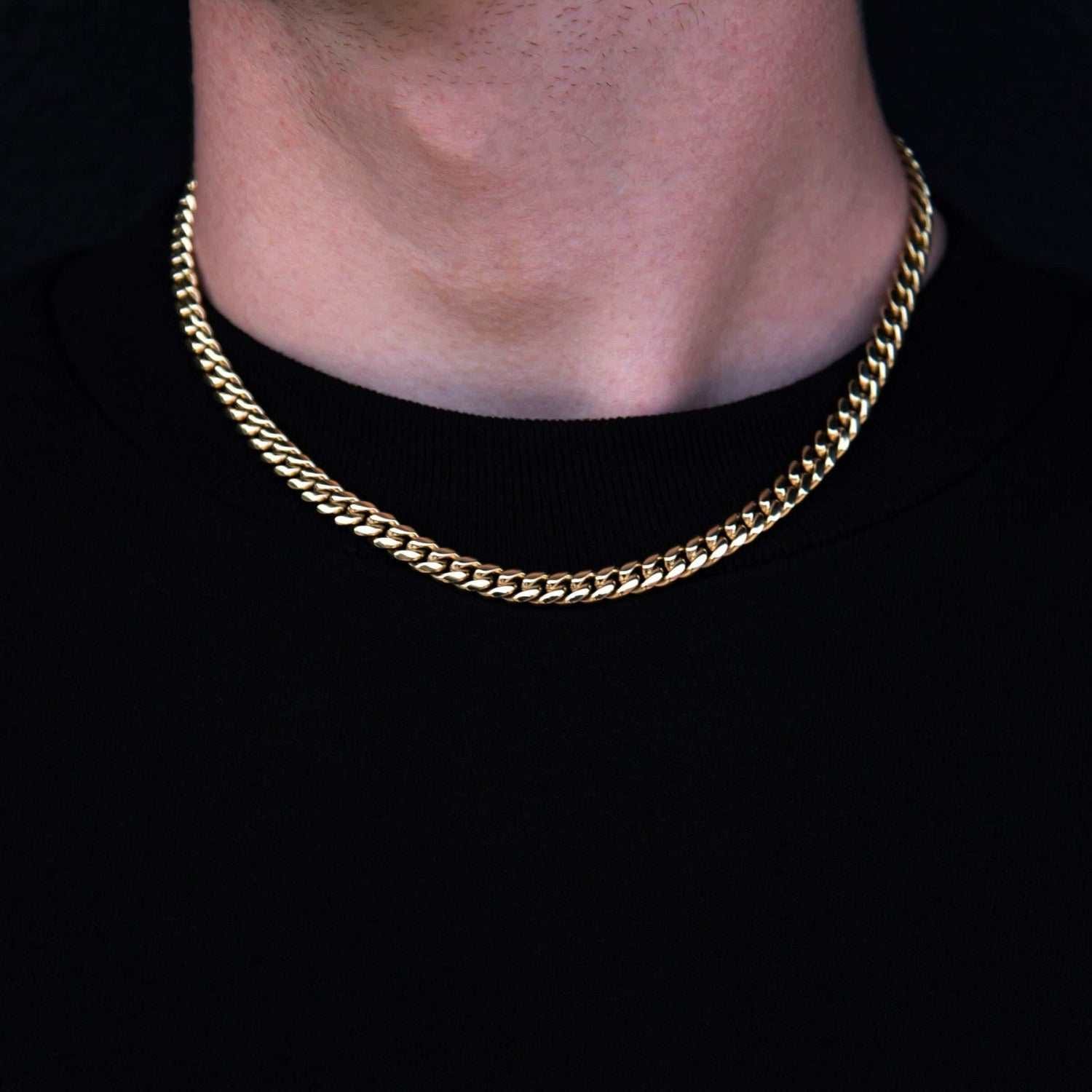 GLD Men GLD Signature Cuban in Yellow Gold - 6 mm