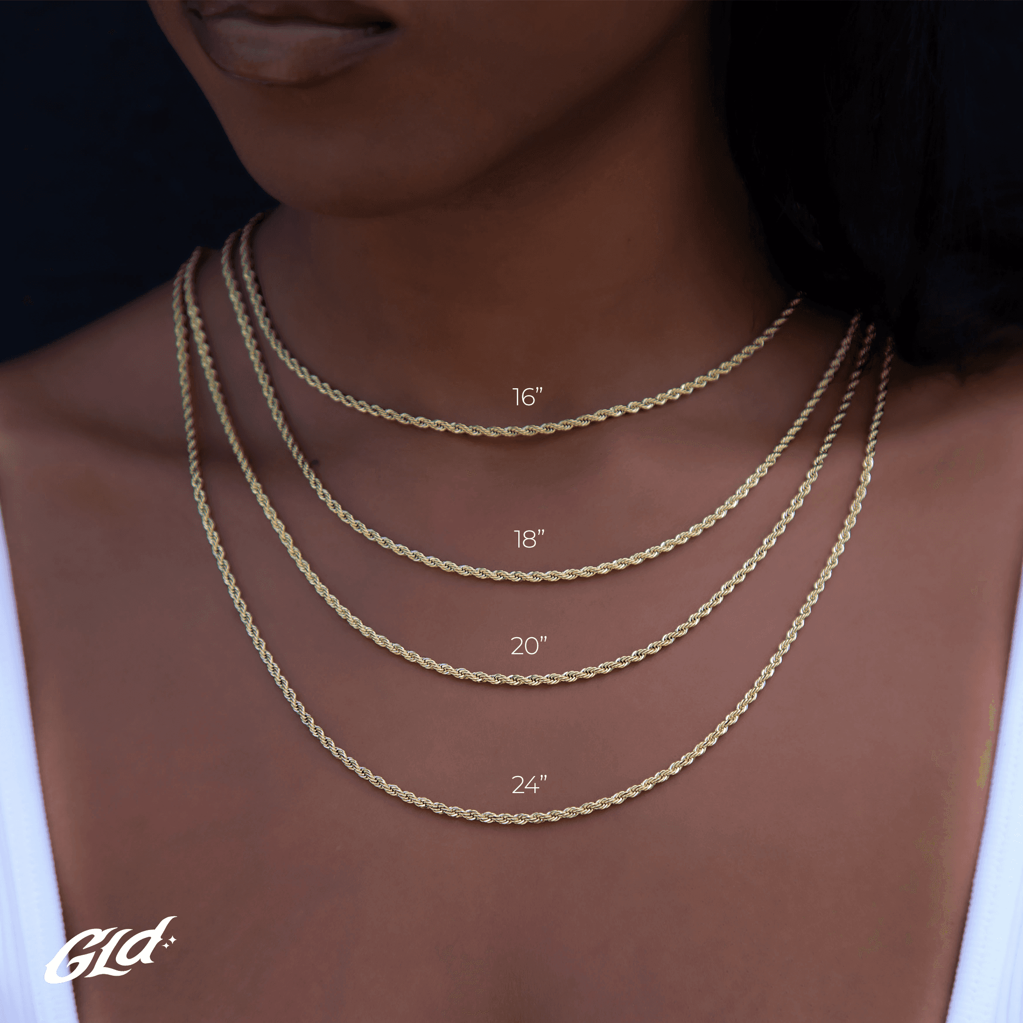 GLD Women Solid Gold Box Chain 1.5 mm