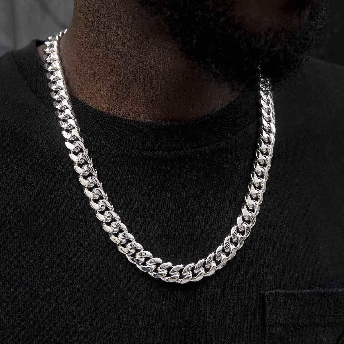 GLD Men GLD Signature Cuban in White Gold - 12 mm