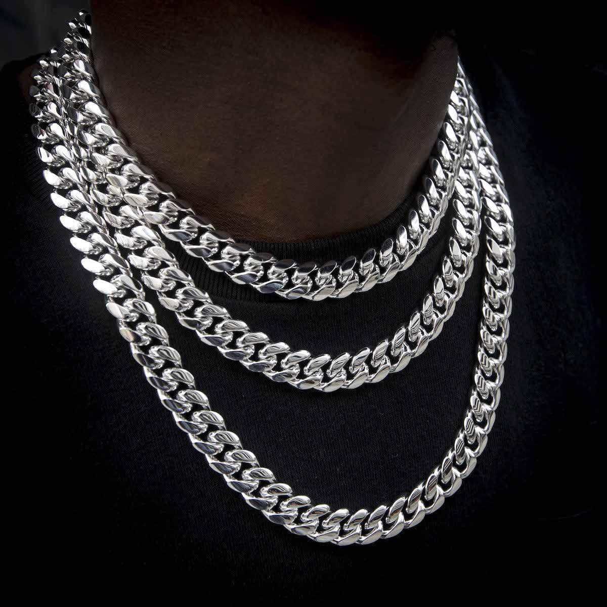 GLD Men GLD Signature Cuban in White Gold - 12 mm