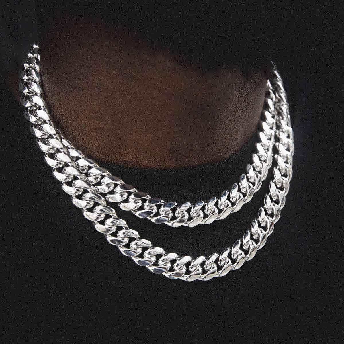 GLD Men GLD Signature Cuban in White Gold - 12 mm