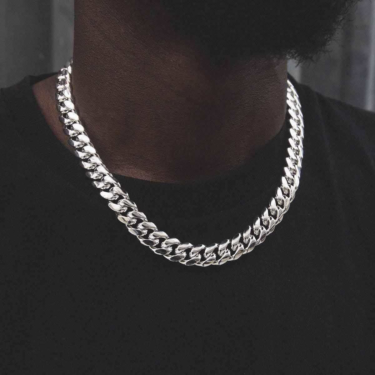 GLD Men GLD Signature Cuban in White Gold - 12 mm
