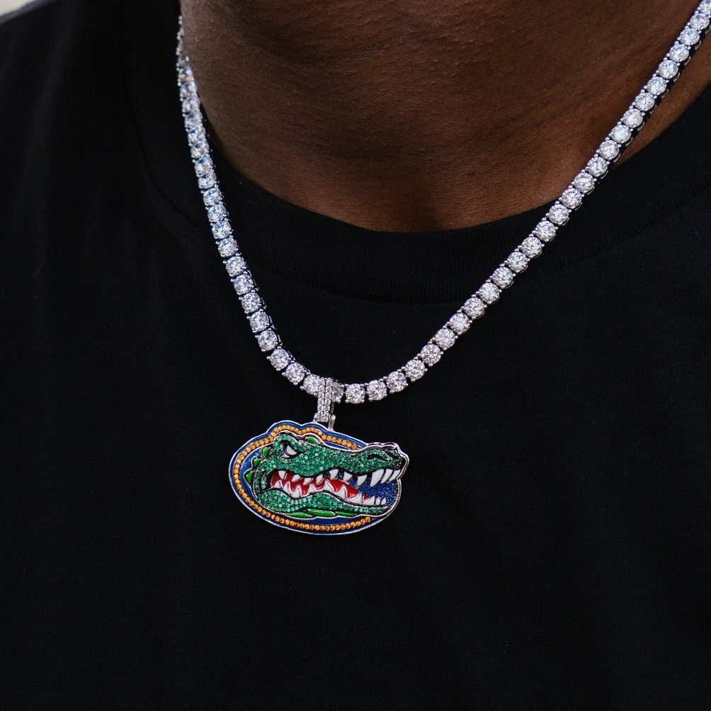 GLD Men Florida Gators Official NCAA Mascot Logo Pendant