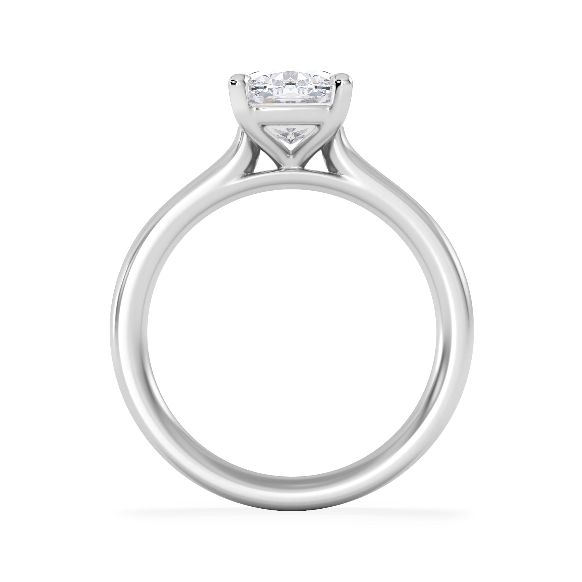 Solitaire Amora 2.00ct Elongated Cushion Cut Lab Diamond Solitaire Engagement Ring in Platinum