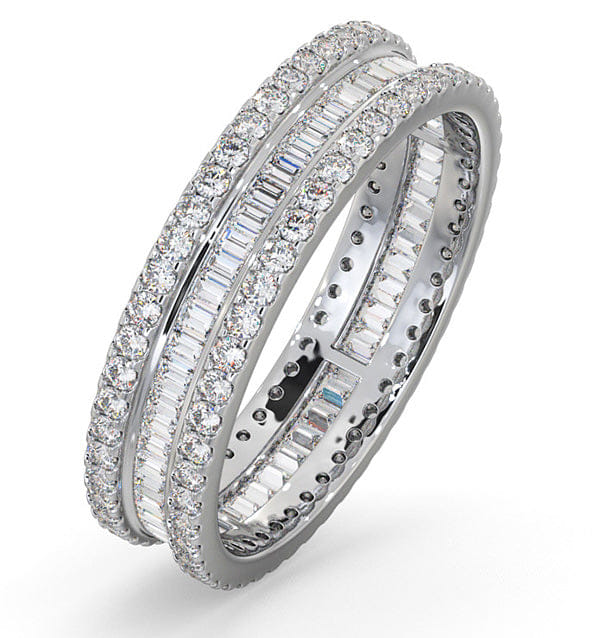 Diamond Eternity Ring Katie Platinum Diamond 1.00ct G/Vs