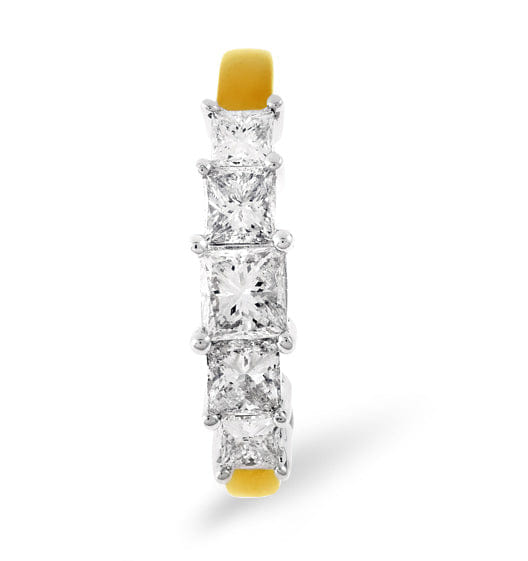 PRINCESS Lucy 18K Gold 5 Stone Princess Diamond Eternity Ring 0.50CT H/SI