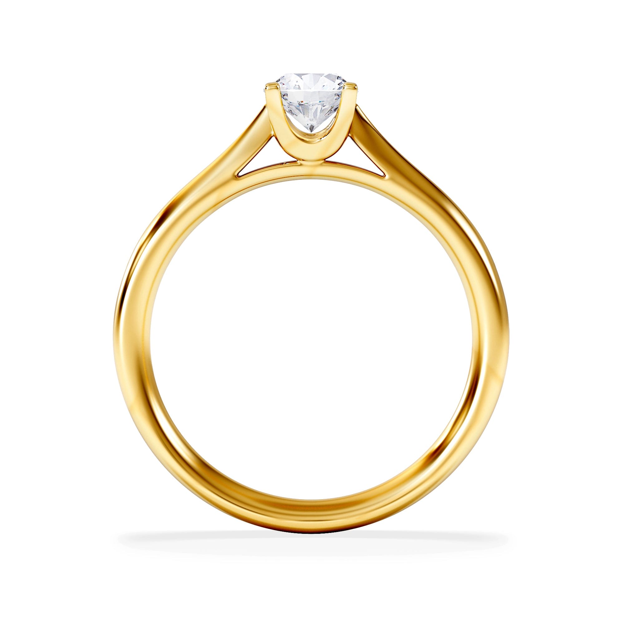 GRACE Certified 0.50CT Grace 18K Gold Engagement Ring E/VS2