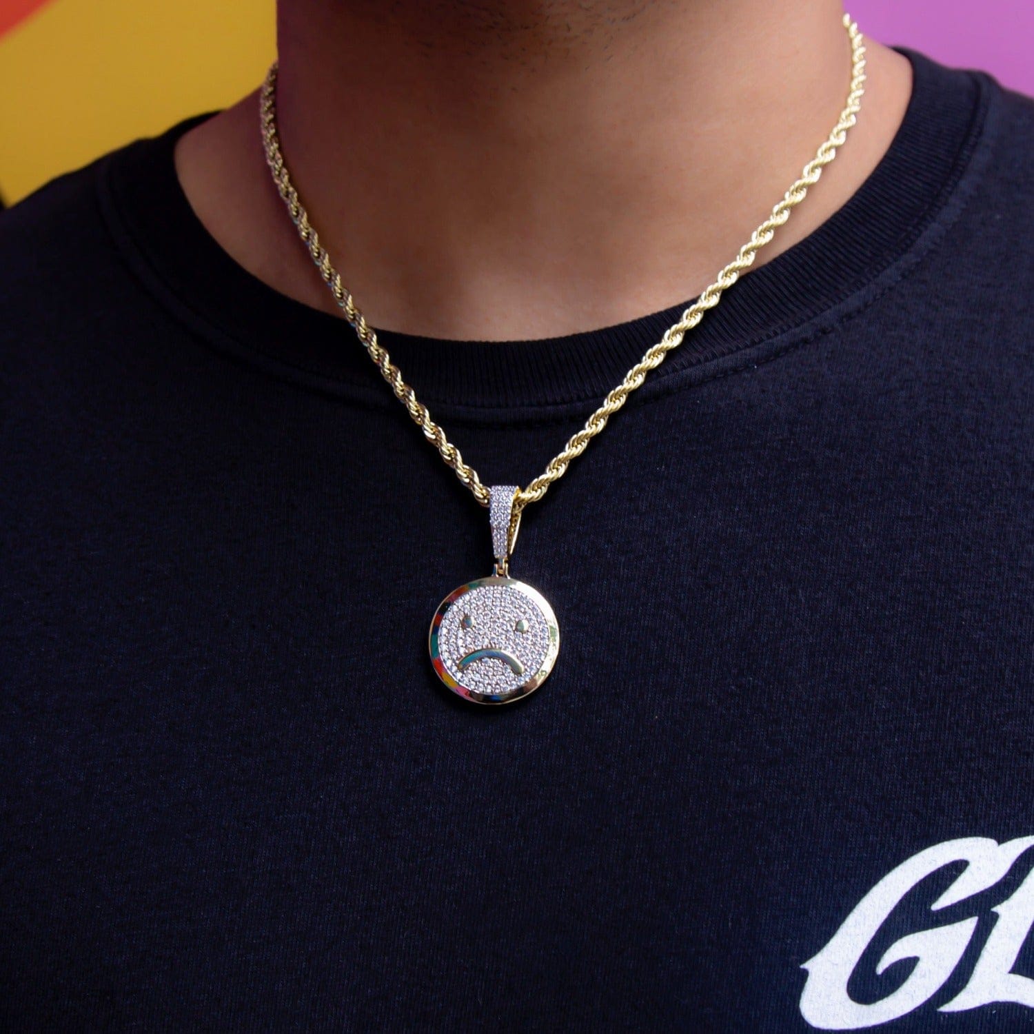GLD Men Happy/Sad Pendant