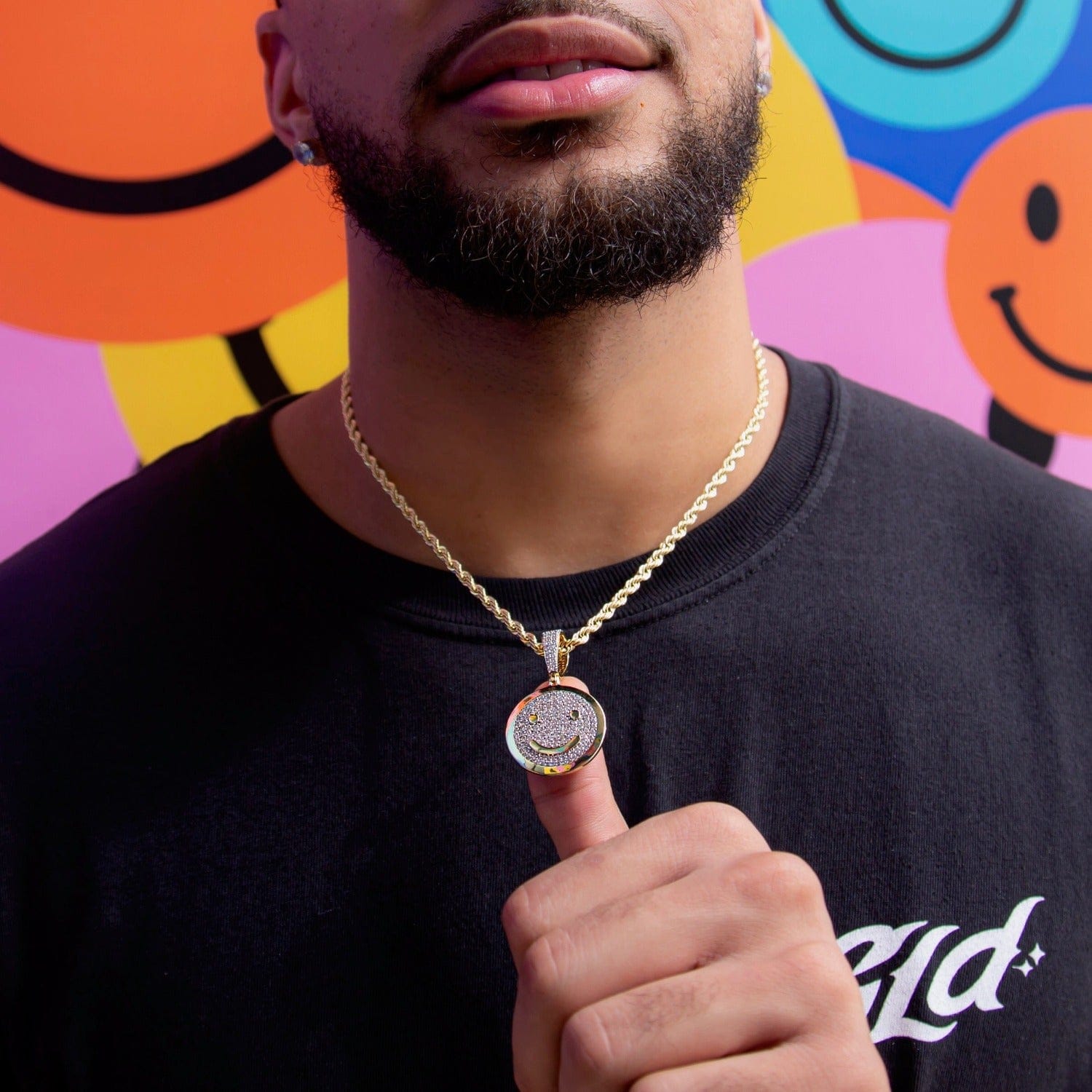 GLD Men Happy/Sad Pendant