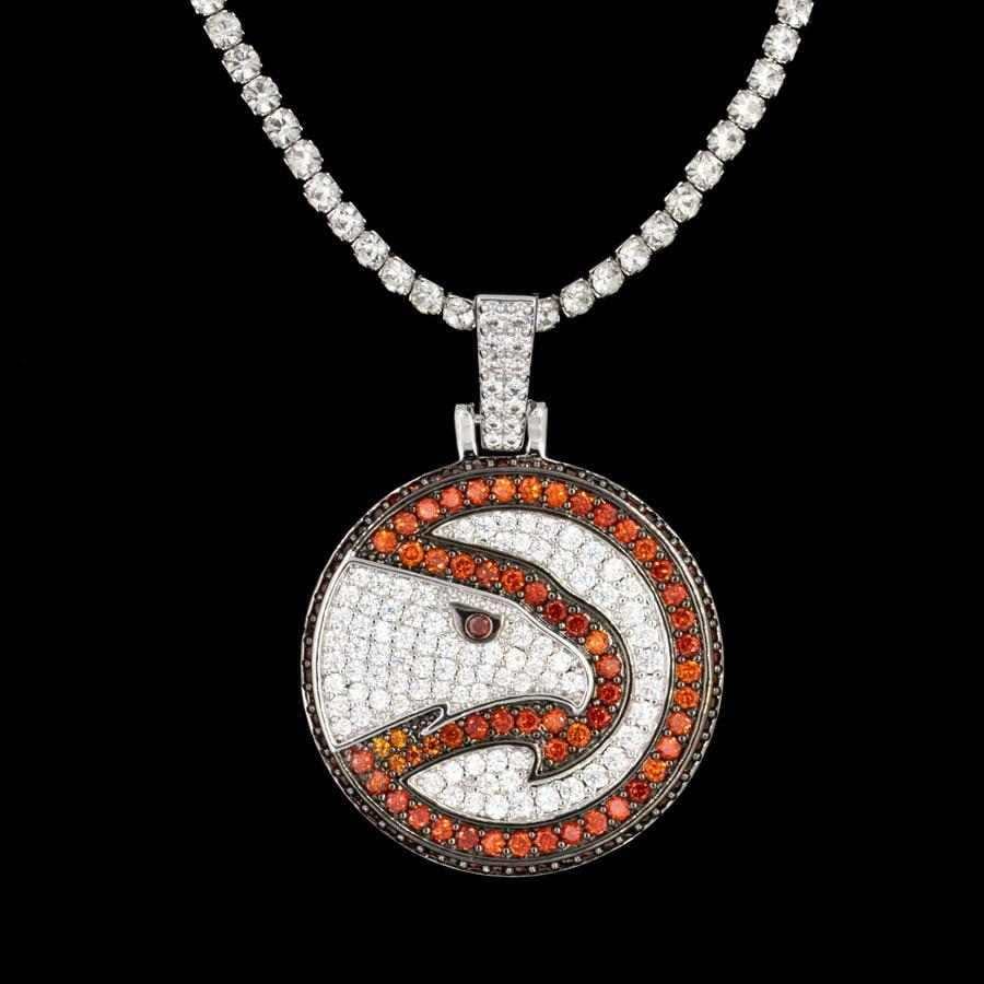 GLD Men Atlanta Hawks Official NBA Logo Pendant