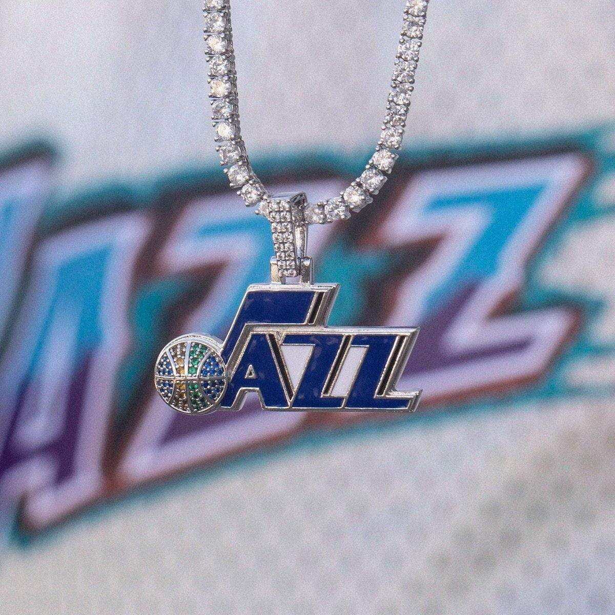 GLD Men Utah Jazz Official NBA Logo Pendant