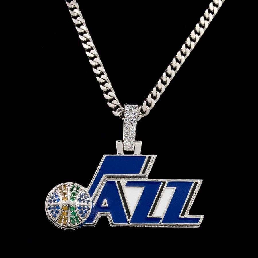 GLD Men Utah Jazz Official NBA Logo Pendant
