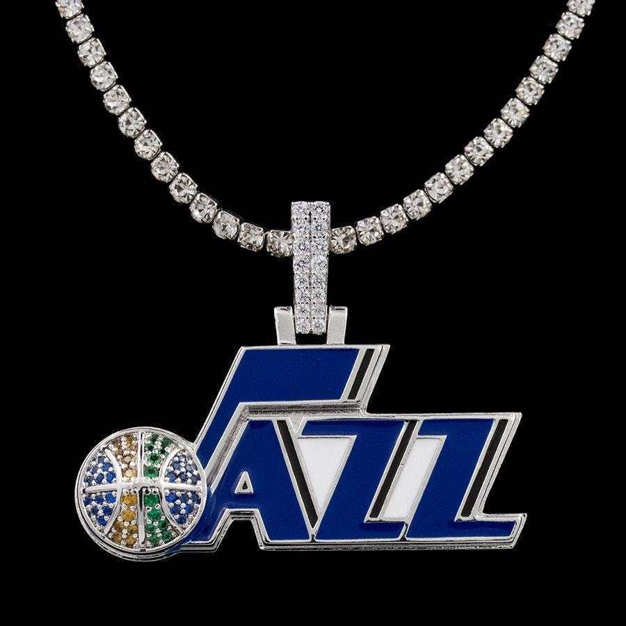 GLD Men Utah Jazz Official NBA Logo Pendant