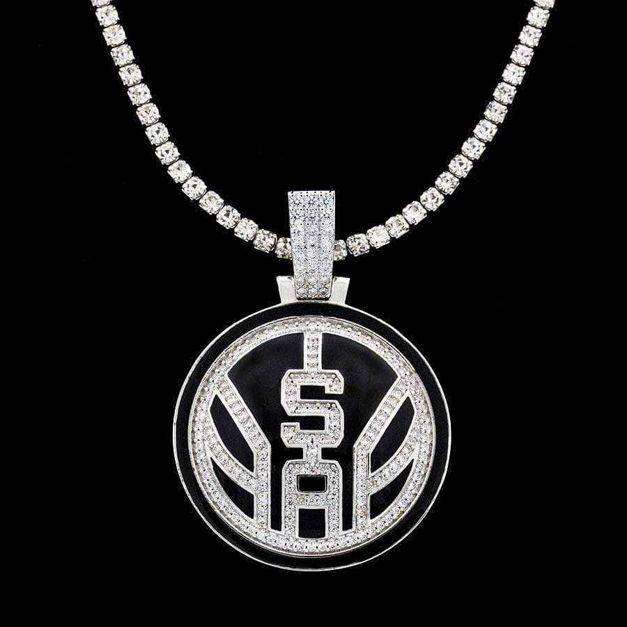 GLD Men San Antonio Spurs Official NBA Logo Pendant