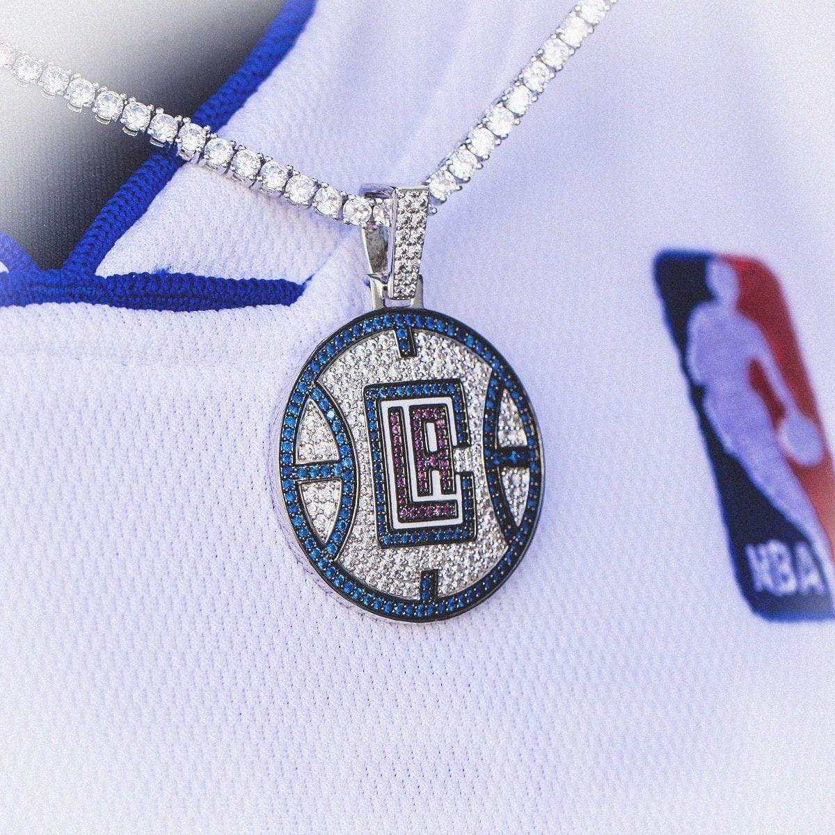GLD Men LA Clippers Official NBA Logo Pendant