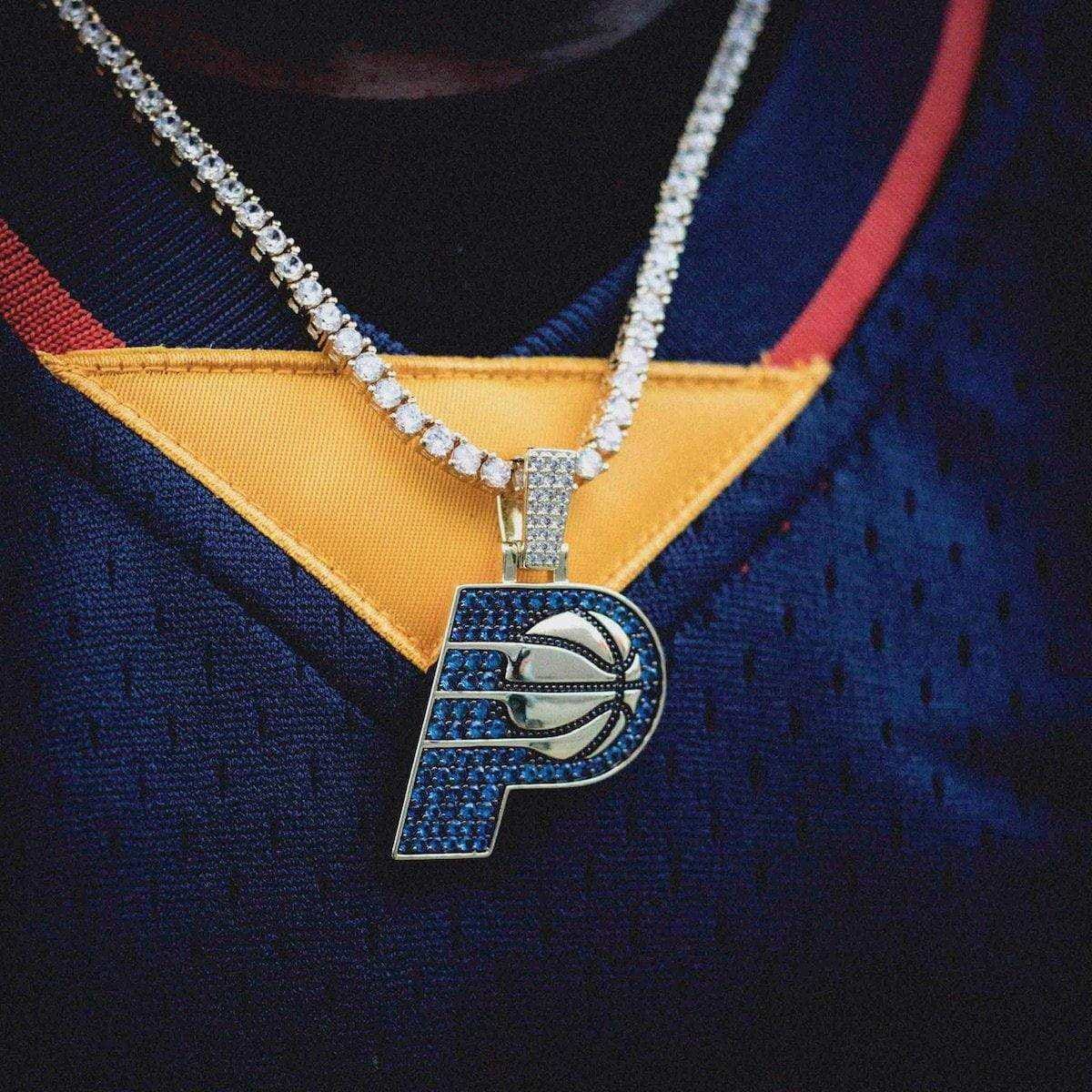 GLD Men Indiana Pacers Official NBA Logo Pendant