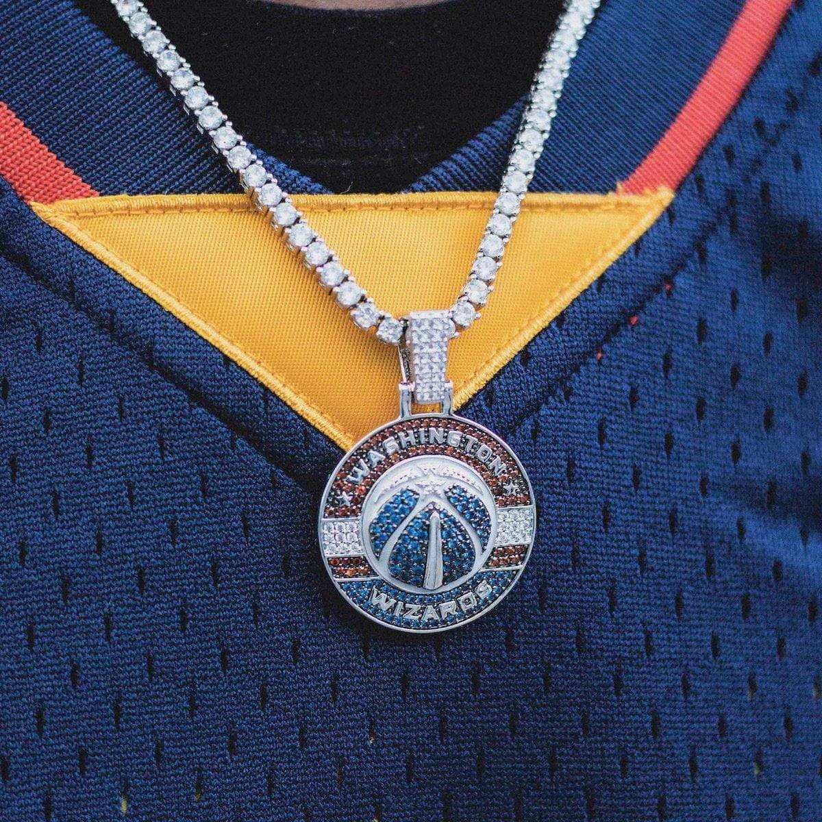 GLD Men Washington Wizards Official NBA Logo Pendant