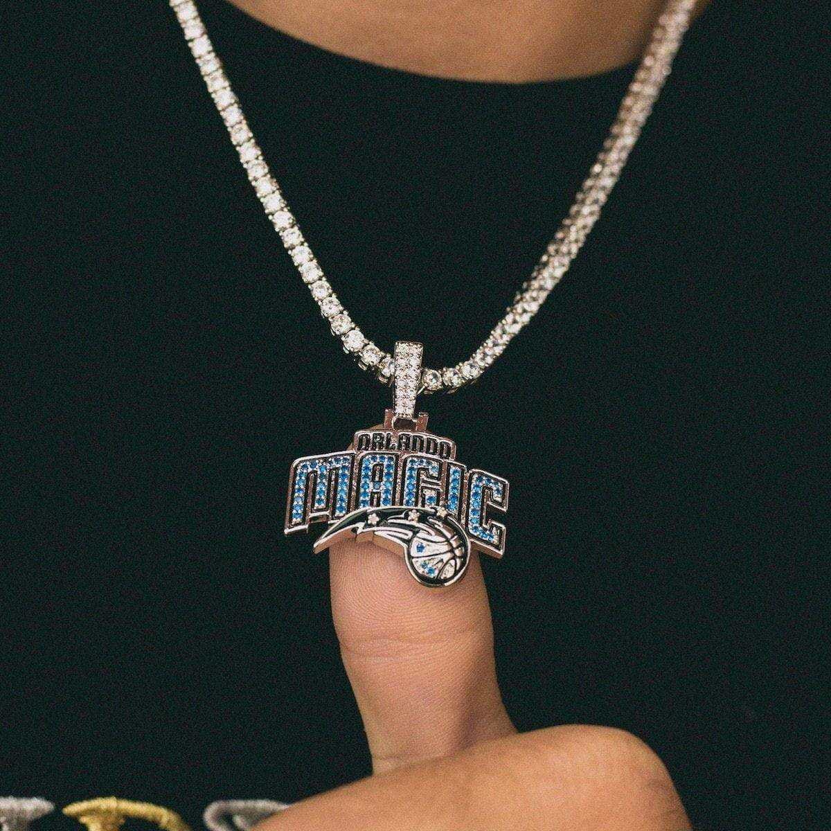 GLD Men Orlando Magic Official NBA Logo Pendant