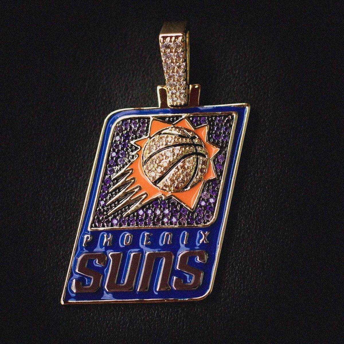 GLD Men Phoenix Suns Official NBA Logo Pendant