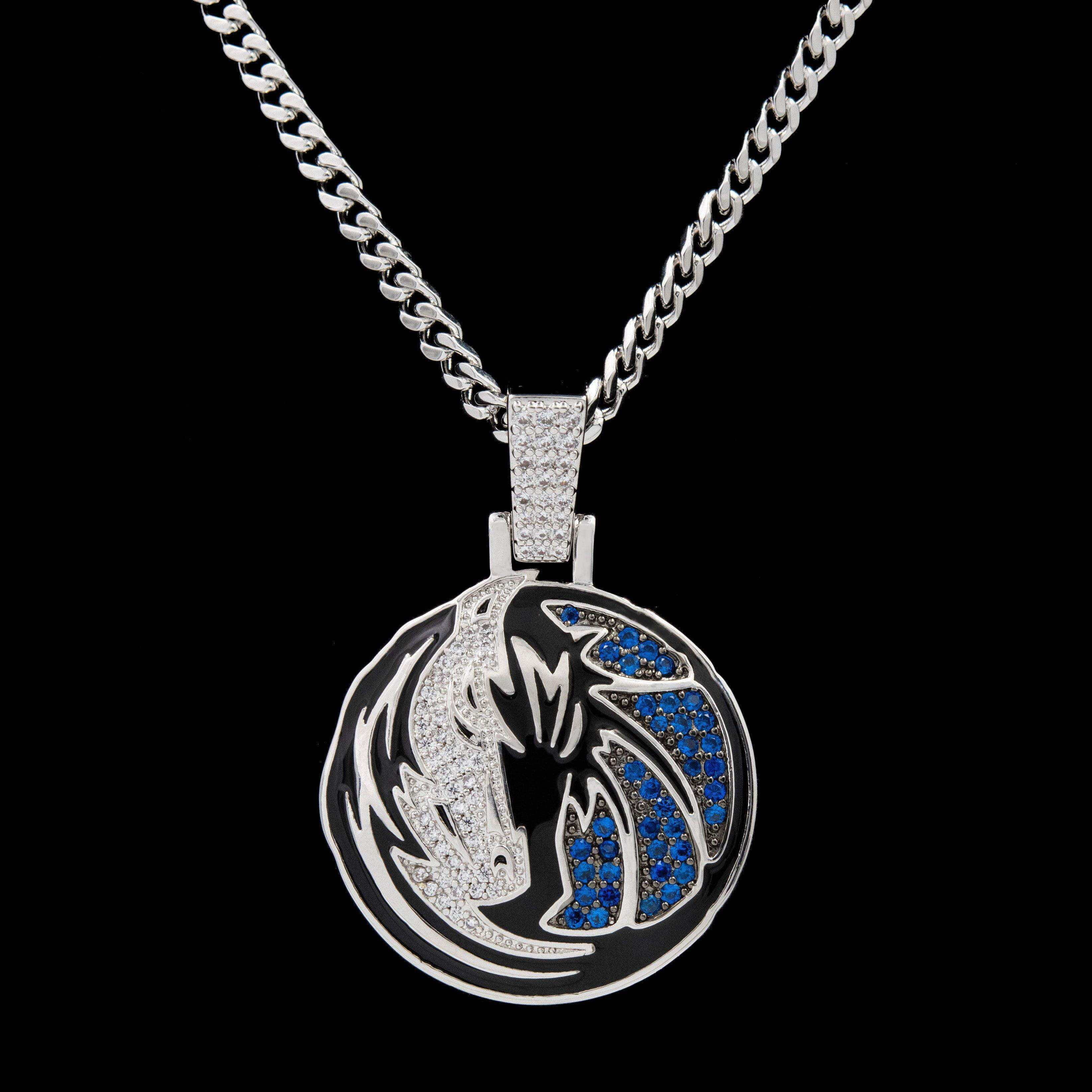 GLD Men Dallas Mavericks Official NBA Logo Pendant