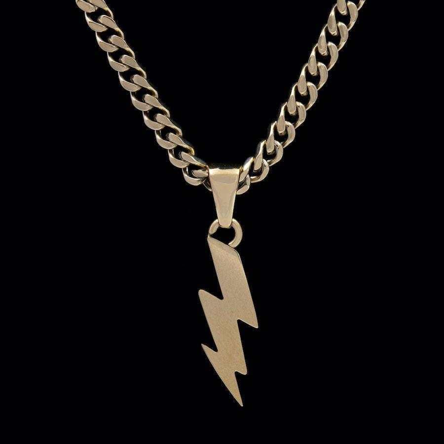 GLD Women Micro Lightning Bolt Pendant