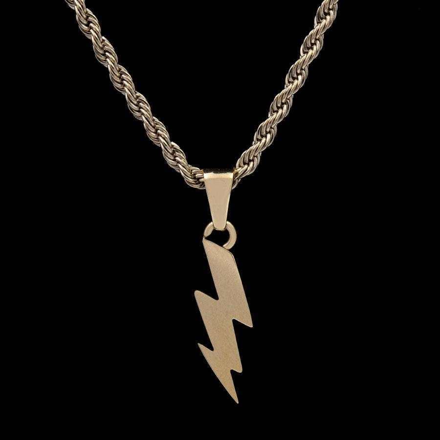GLD Women Micro Lightning Bolt Pendant