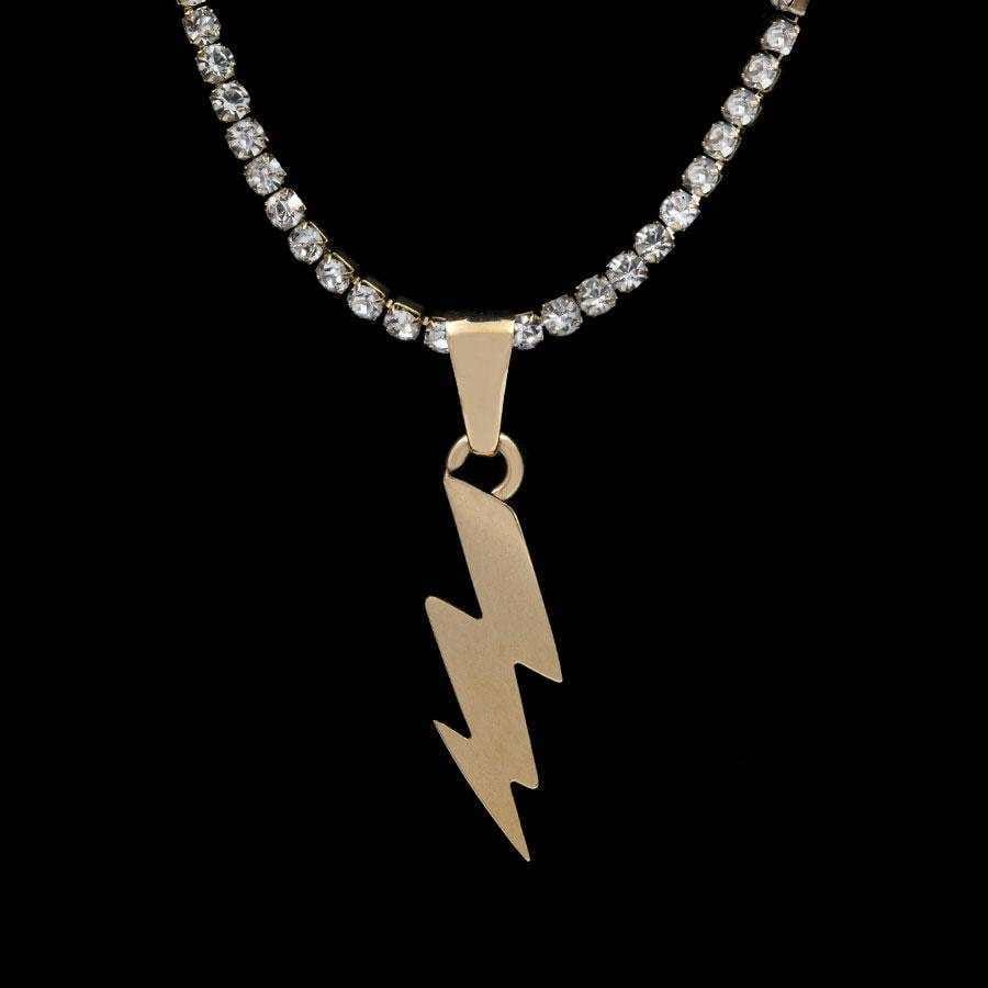 GLD Women Micro Lightning Bolt Pendant