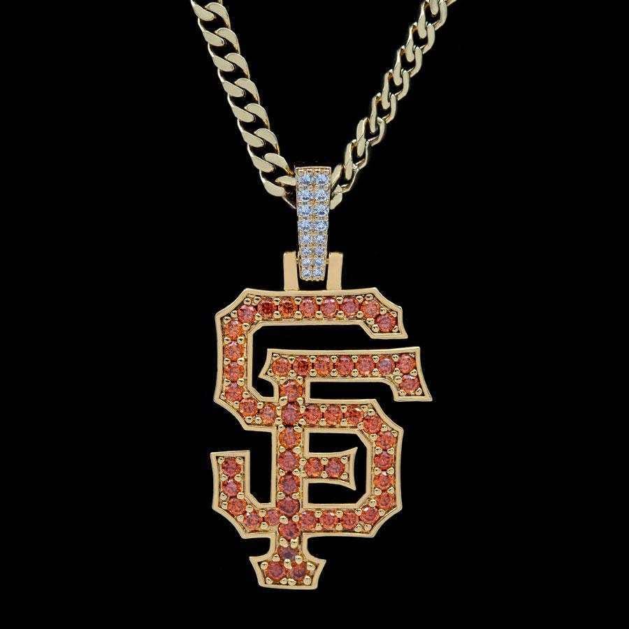 GLD Men San Francisco Giants Official MLB Logo Pendant