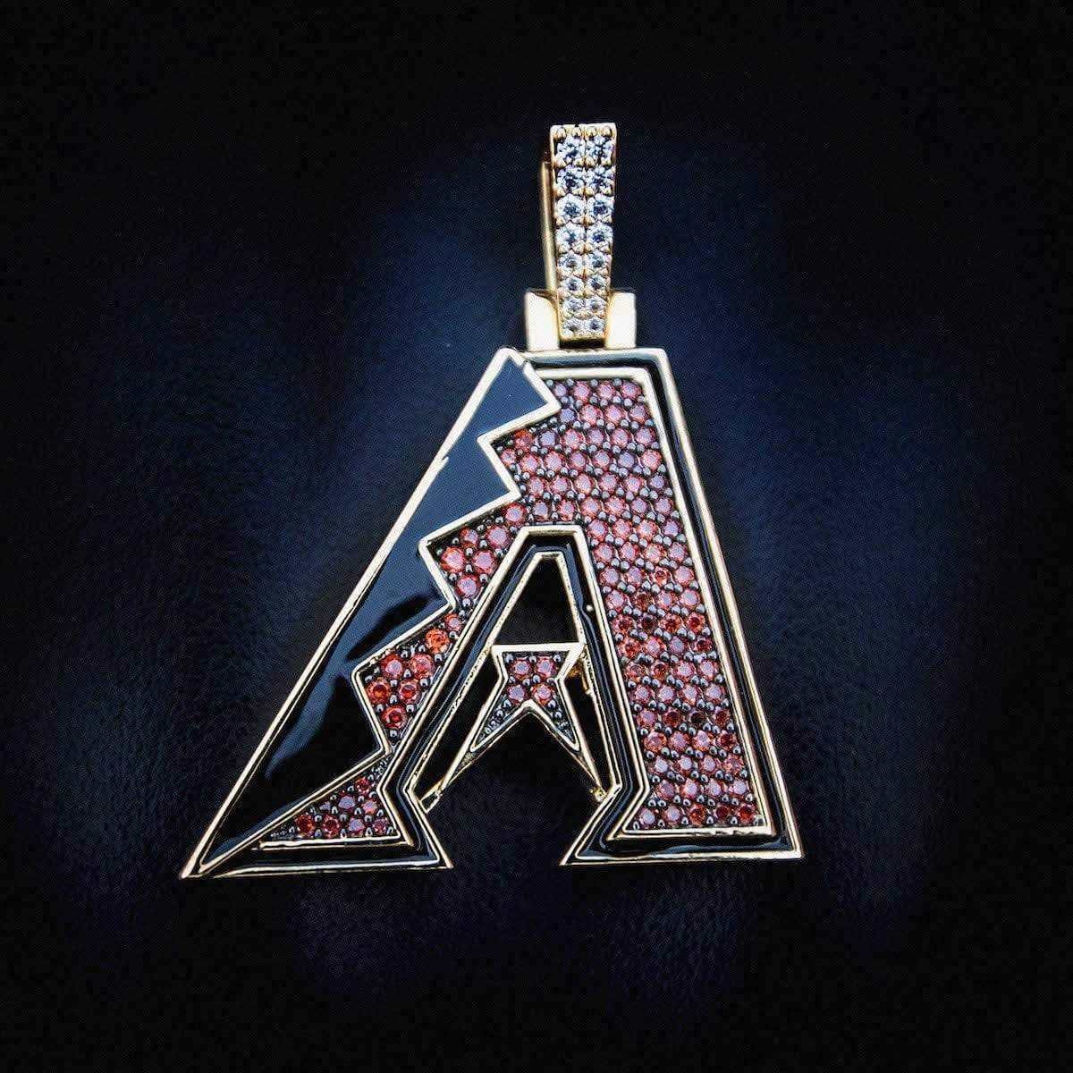 GLD Men Arizona Diamondbacks Official MLB Logo Pendant
