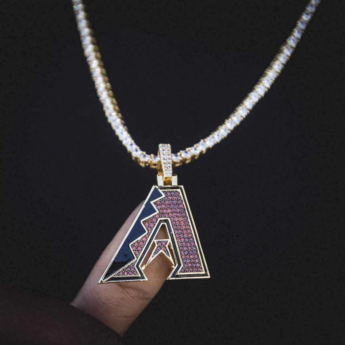 GLD Men Arizona Diamondbacks Official MLB Logo Pendant