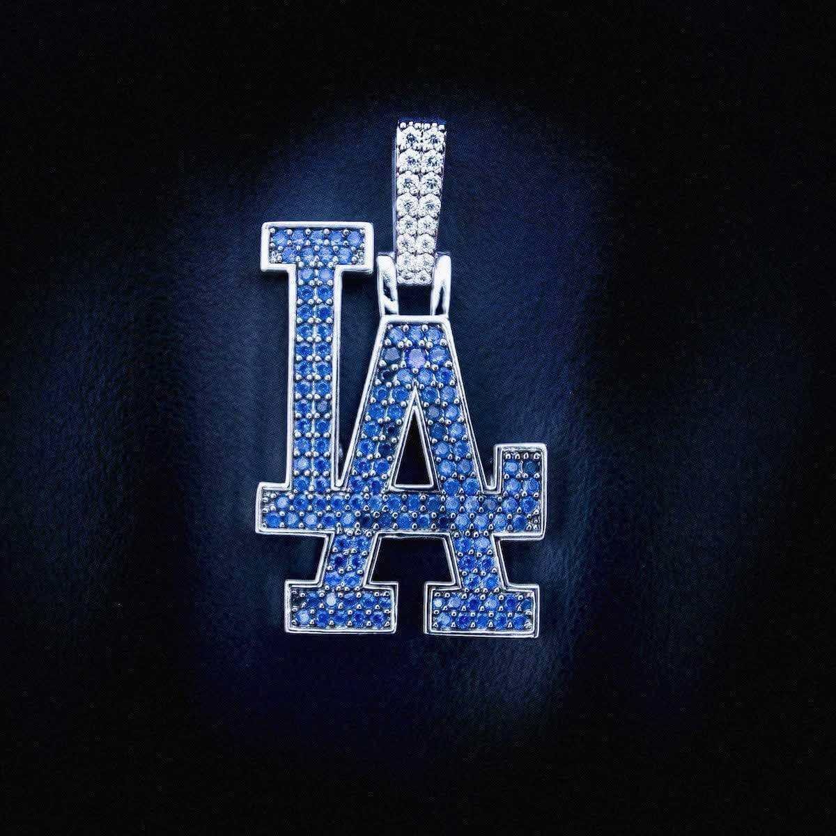 GLD Men Los Angeles Dodgers 150th Anniversary Official MLB Logo Pendant