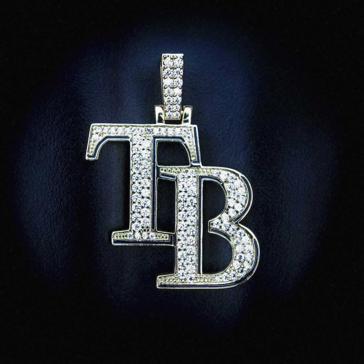 GLD Men Tampa Bay Rays Official MLB Logo Pendant