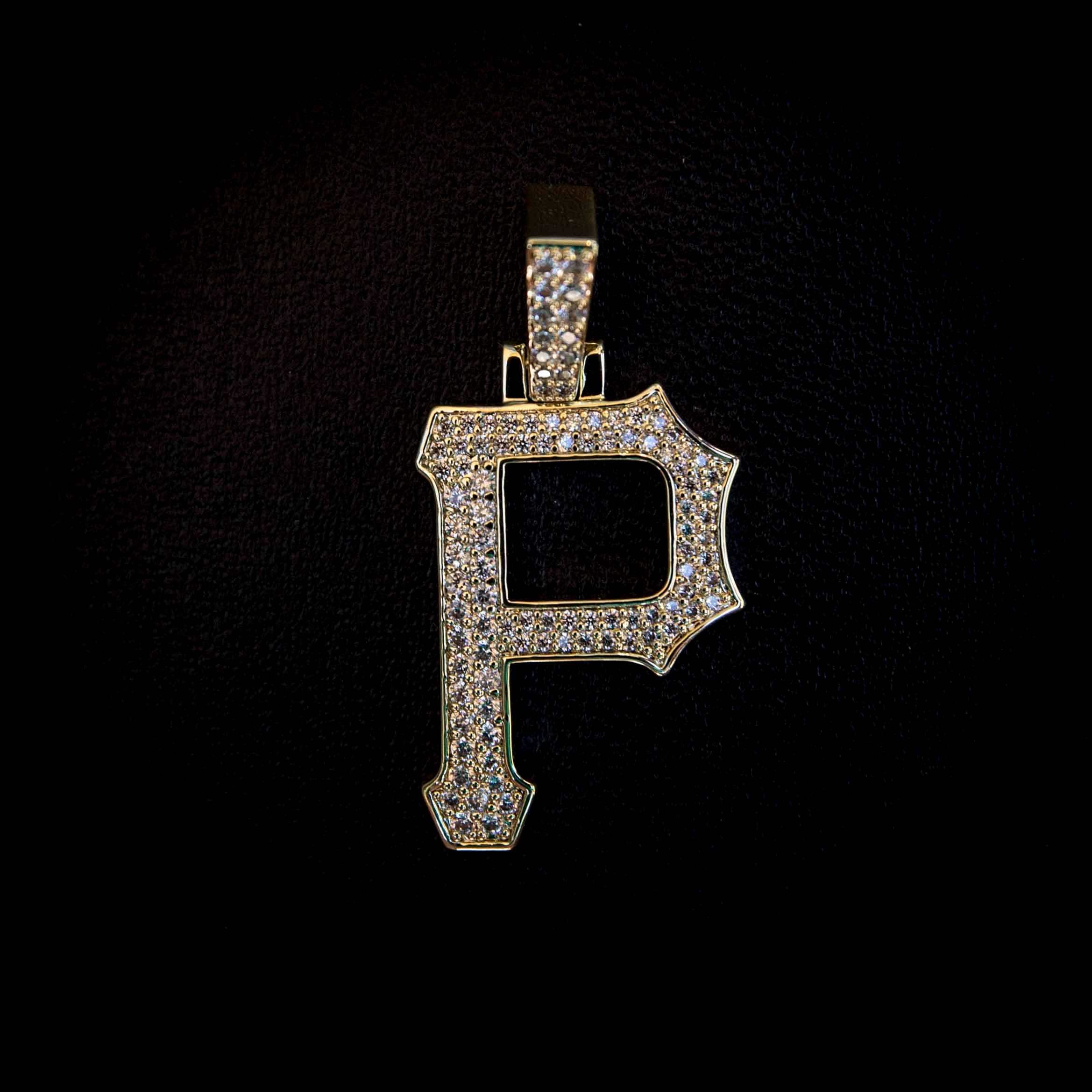GLD Men Pittsburgh Pirates Official MLB Logo Pendant