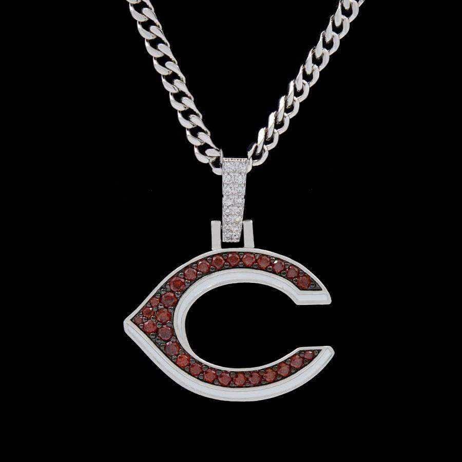 GLD Men Cincinnati Reds Official MLB Logo Pendant