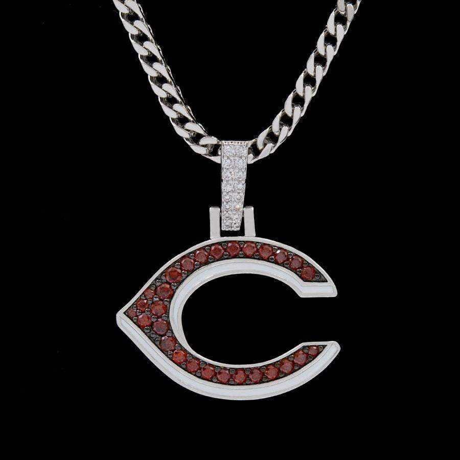 GLD Men Cincinnati Reds Official MLB Logo Pendant