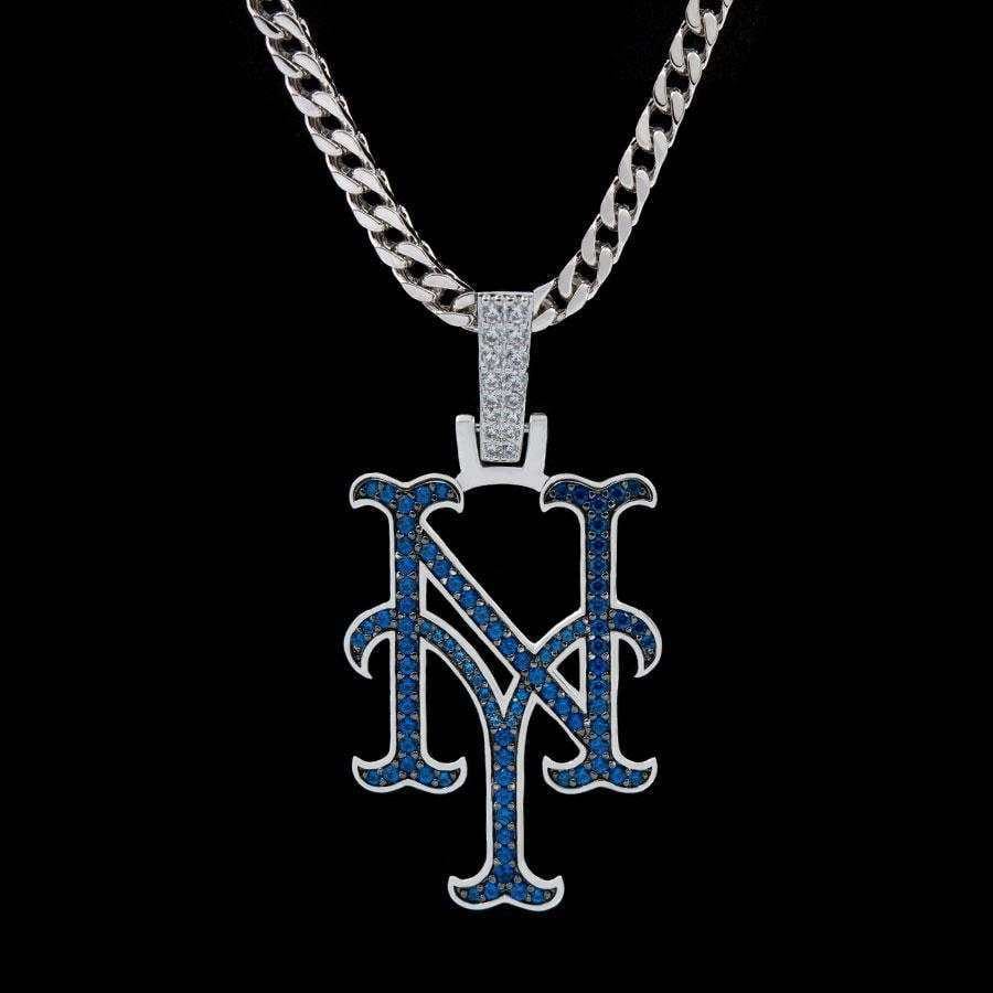 GLD Men New York Mets Official MLB Logo Pendant