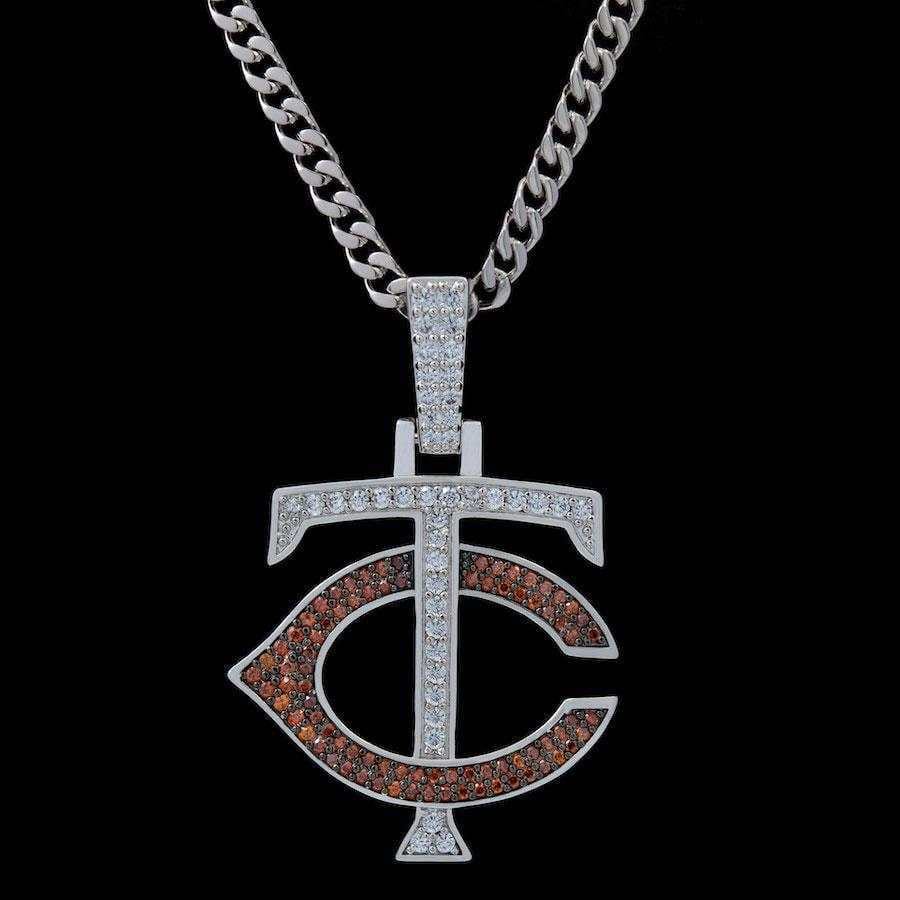 GLD Men Minnesota Twins Official MLB Logo Pendant