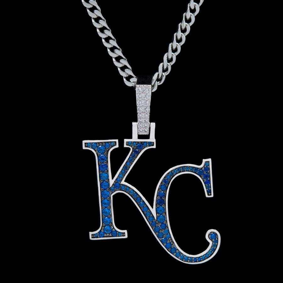 GLD Men Kansas City Royals Official MLB Logo Pendant