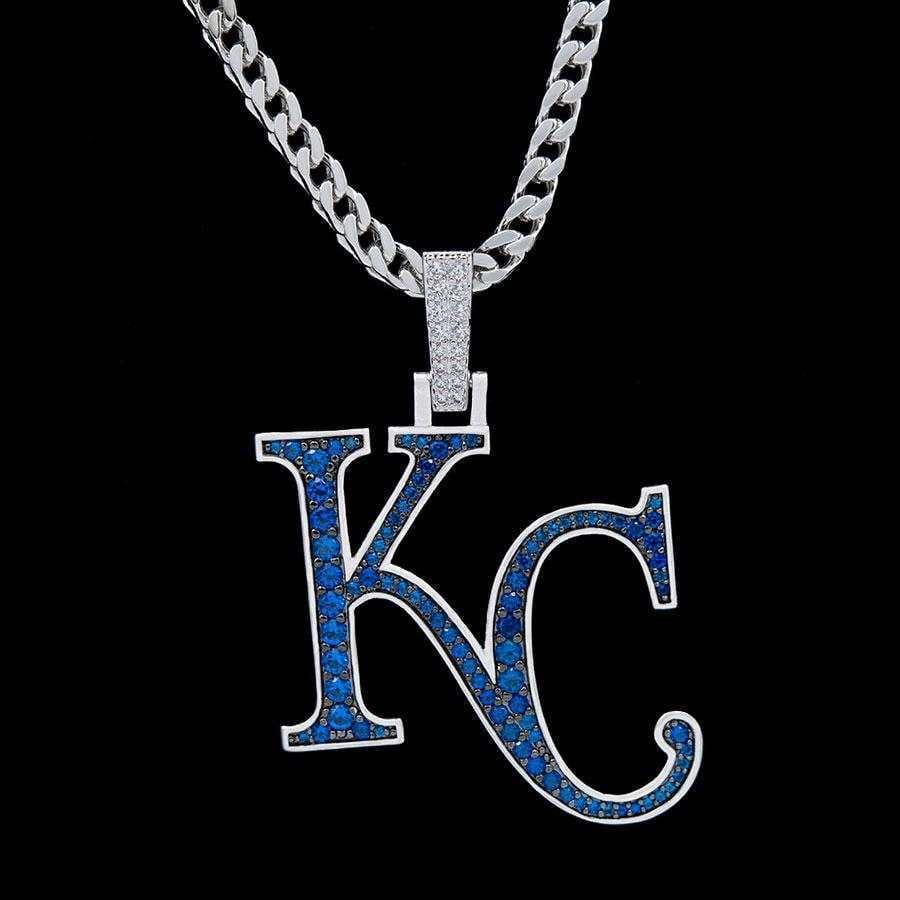 GLD Men Kansas City Royals Official MLB Logo Pendant