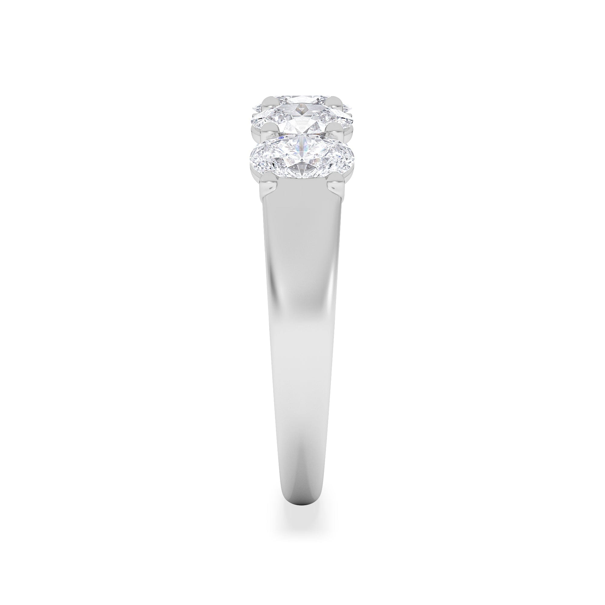 Diamond Unity 1.00ct Oval Cut Lab Diamond 5 Stone Ring in Platinum