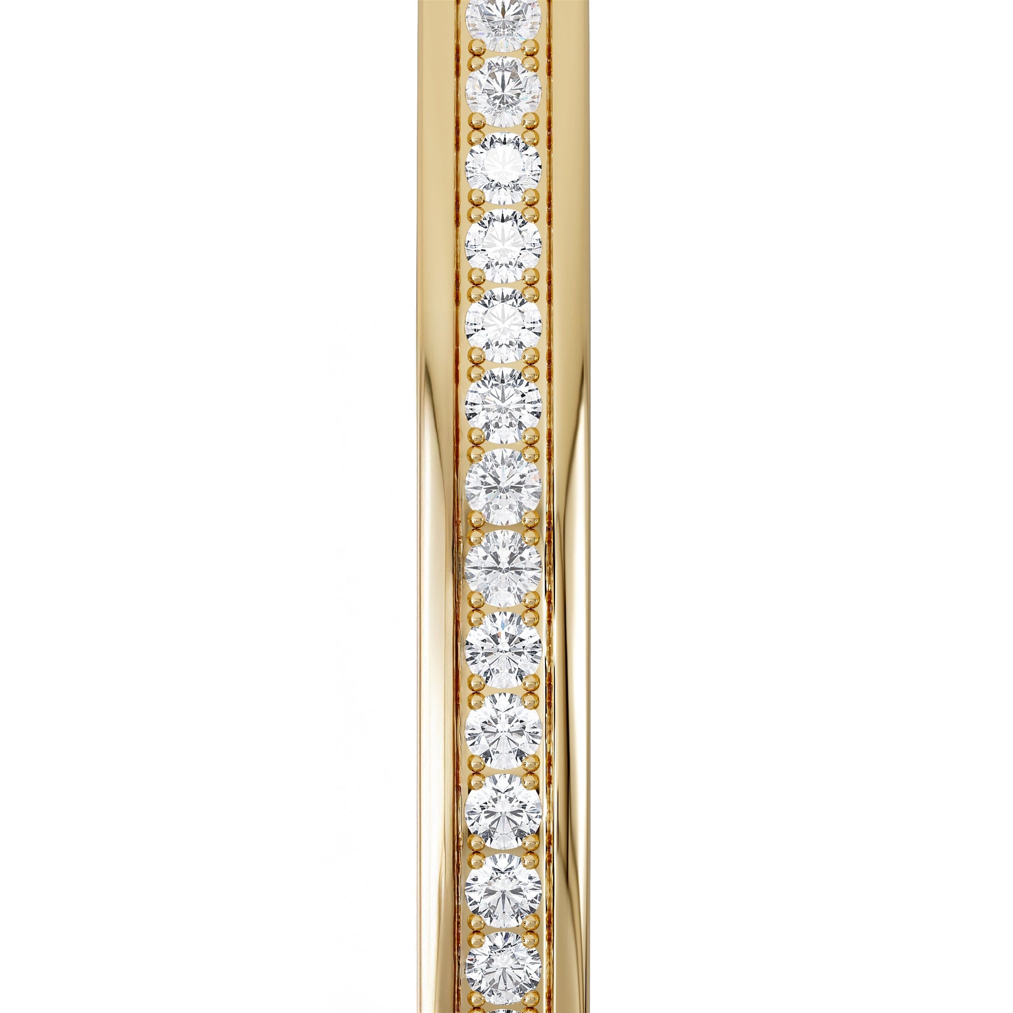 Heritage 0.50ct Round Cut Lab Diamond Bangle in 18K Gold Vermeil