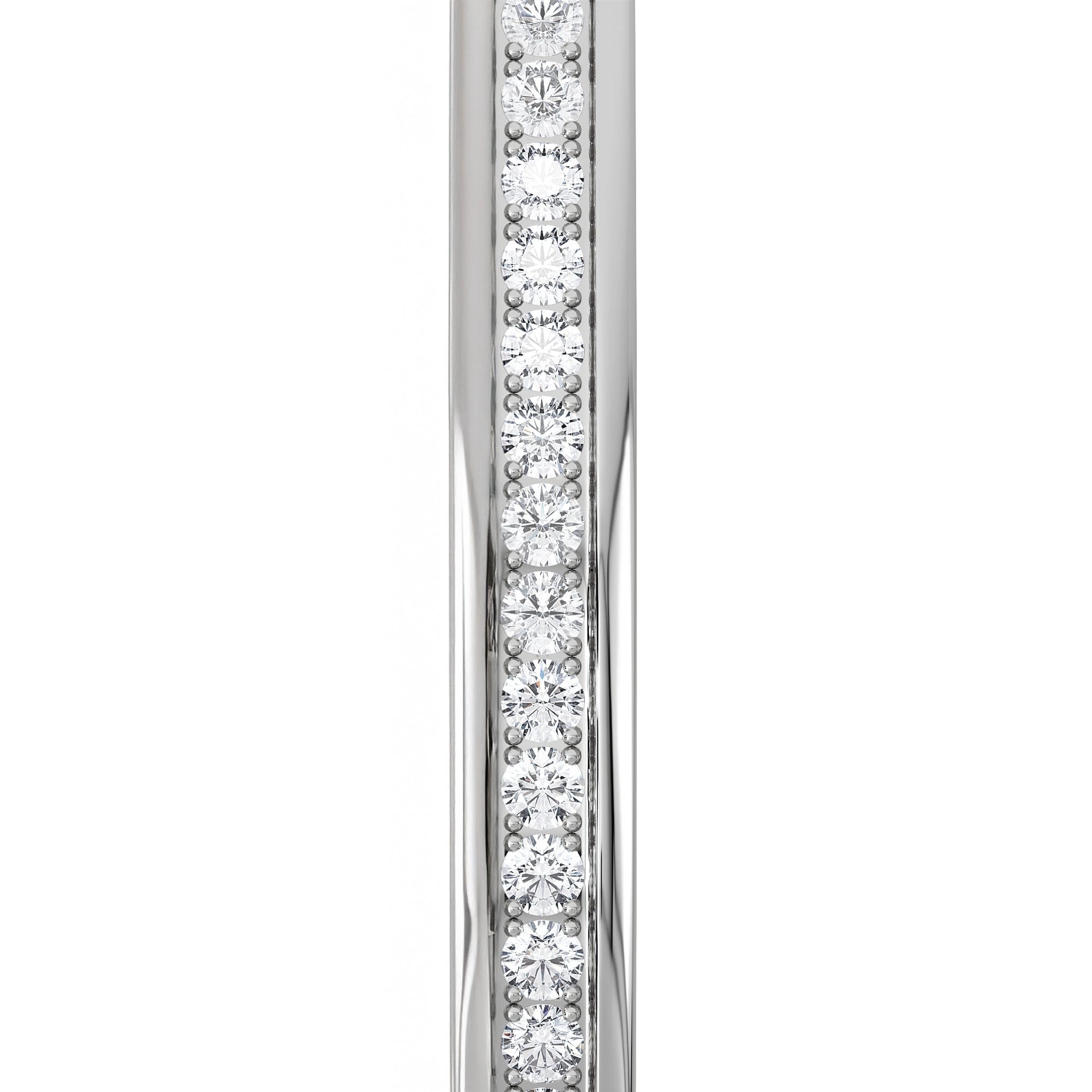 Heritage 0.50ct Round Cut Lab Diamond Bangle in Sterling Silver