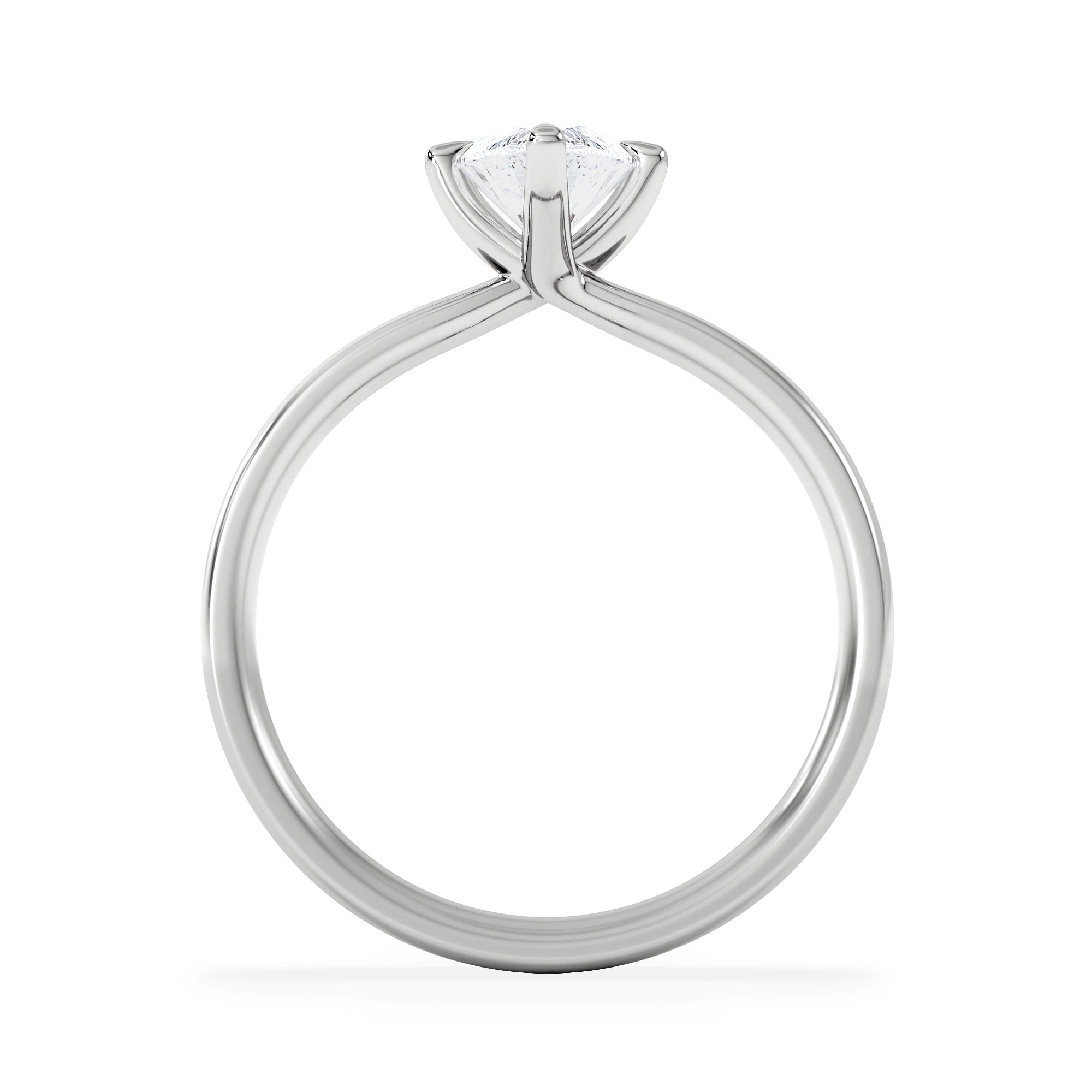 Solitaire Origin Twist 1.00ct Marquise Cut Lab Diamond Solitaire Engagement Ring in Platinum