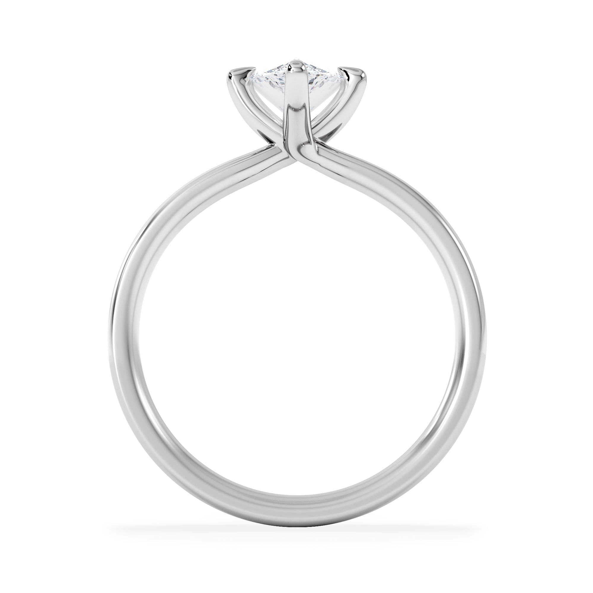 Solitaire Origin Twist 1.00ct Pear Cut Lab Diamond Solitaire Engagement Ring in Platinum