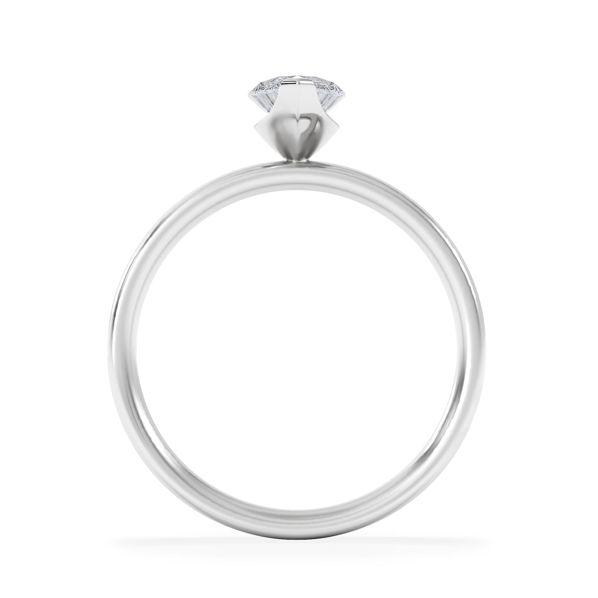 Solitaire Origin 1.00ct Marquise Cut Lab Diamond Solitaire Engagement Ring in Platinum