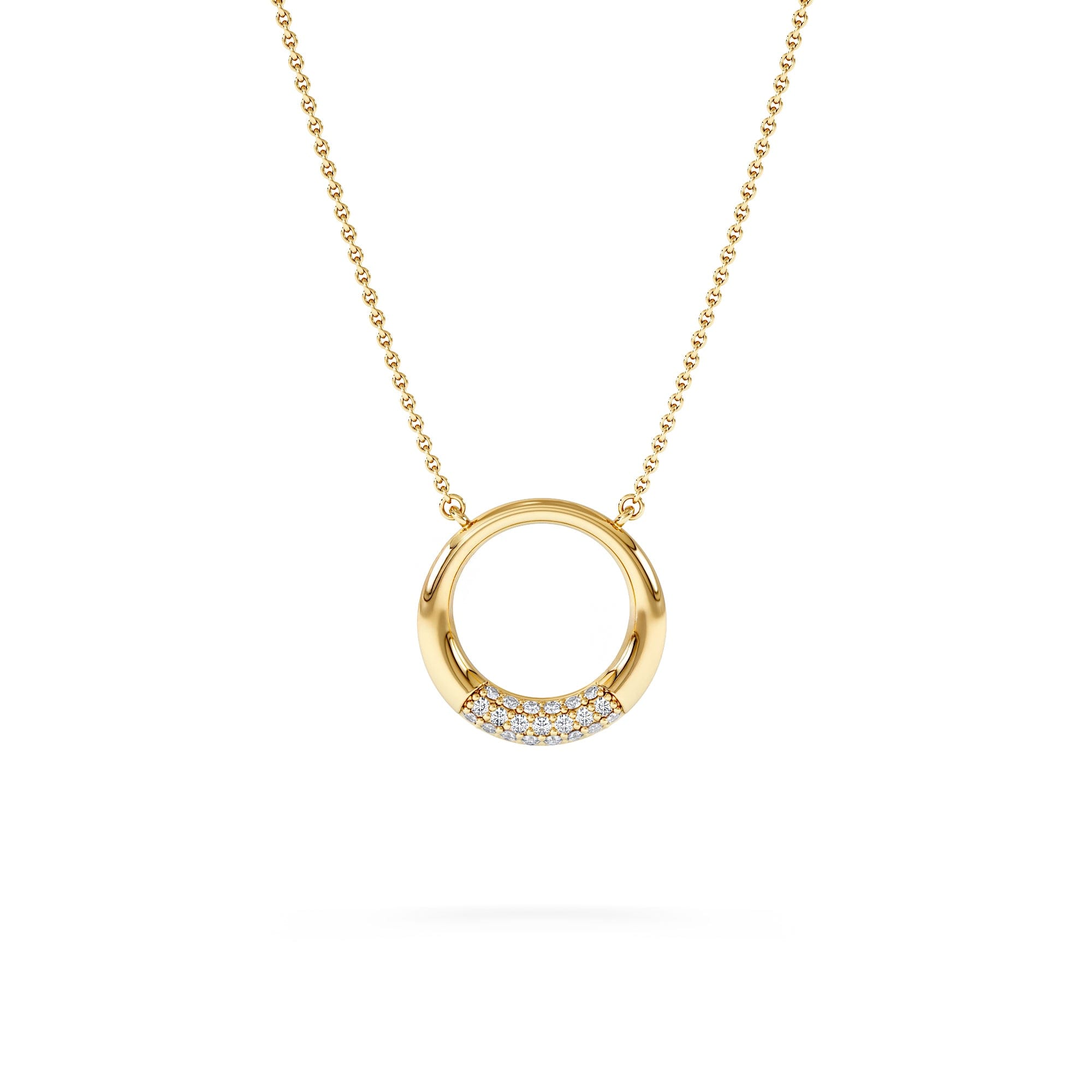 Diamond Luna 0.30ct Lab Diamond Necklace in 18K Vermeil